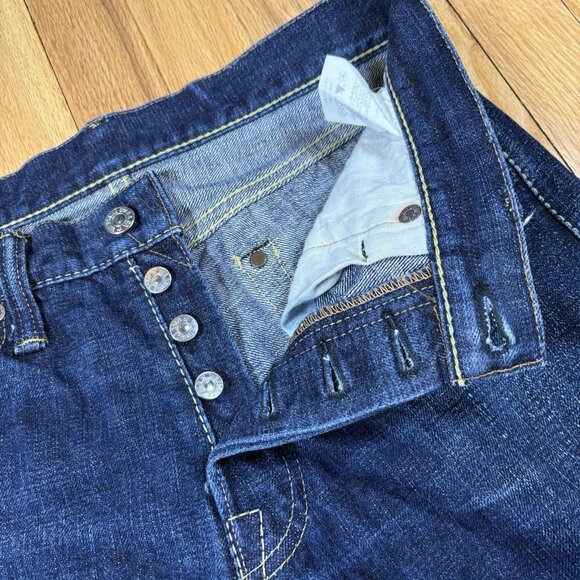 THE STRIKE GOLD Japanese Selvedge Denim Jeans Men’s Size 30 Heavy Denim Cotton - Picture 16 of 16